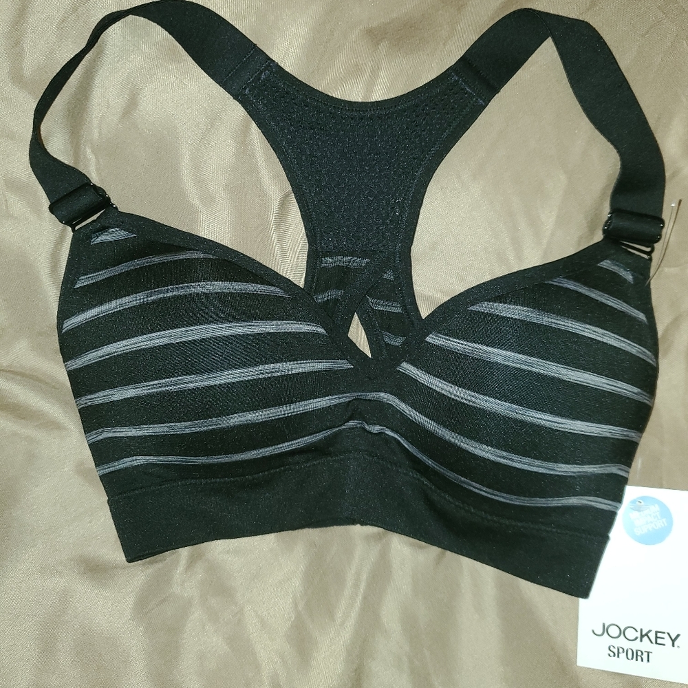 JOCKEY Women's Black Sports Bra Sz. Small